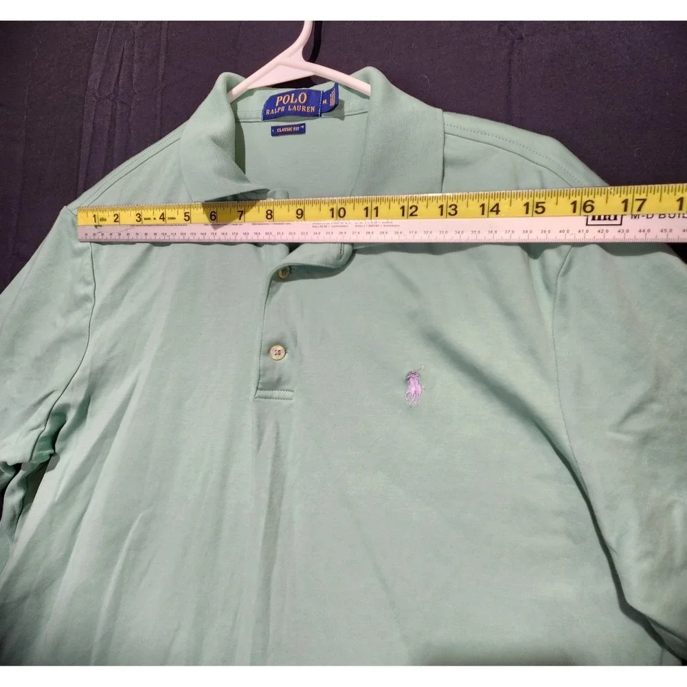 Polo Ralph Lauren Men's Casual Short Sleeve Polo Shirt Light Green Size M